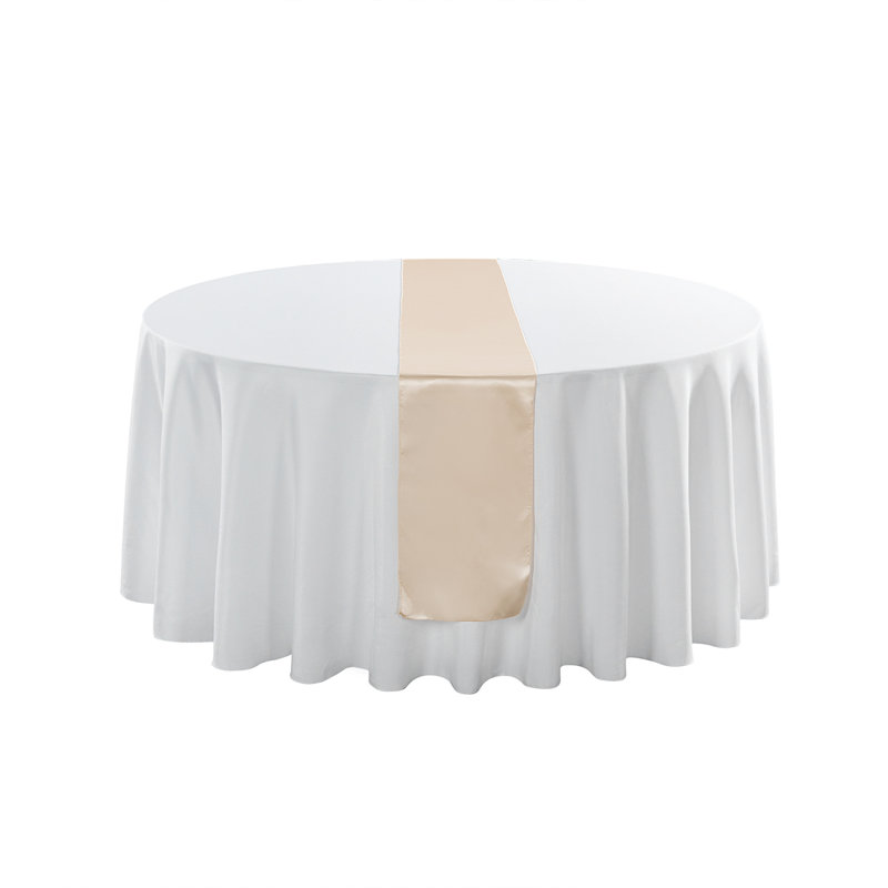 Chemin de table de 12 pi x 108 po Tek, Crème, 1