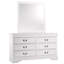 Commode blanche traditionnelle de style Louis Phillippe-1189545999