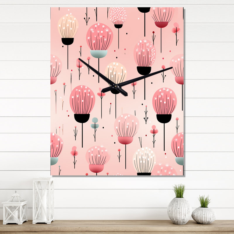Glam Candle - Horloge murale abstraite, H 32 po x l 16 po x P 1 po