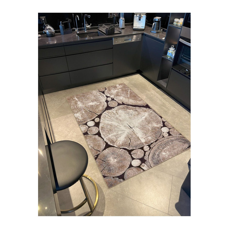 Tapis tissé empilable, Sous-tapis carré 4 pi 11 po inclus