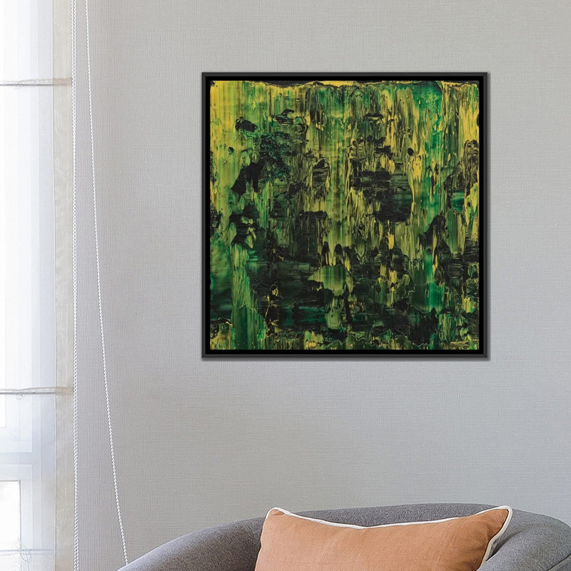 «Youngblood», reproduction sur toile, H 18 po x l 18 po x P 1,5 po, Toile avec cadre noir, Pas de tapis