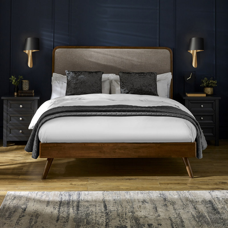 Genao Upholstered Bed, Double (4'6)