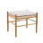 Linen Upholstered Ottoman With Solid Wood Legs-1843892696-1843892699