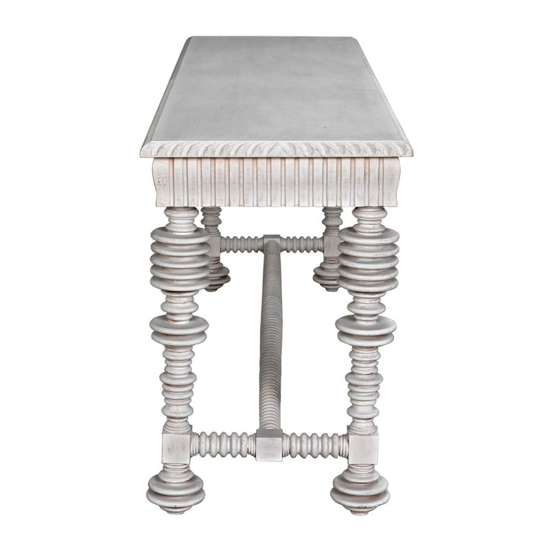 Portuguese 72.5'' W Solid Wood Console Table