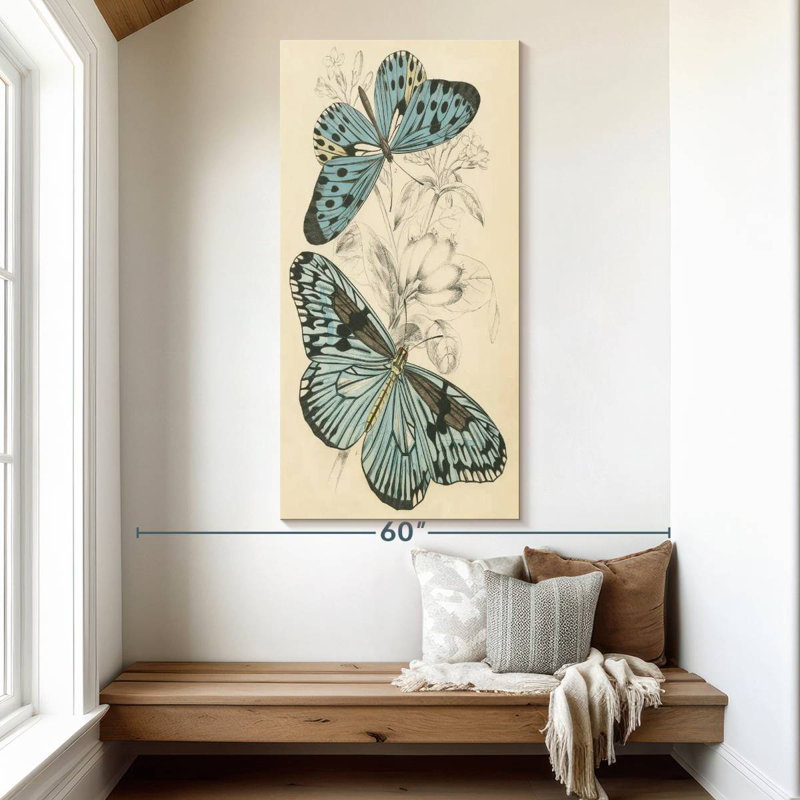 Assortiment de papillons II, H 54 po x l 27 po