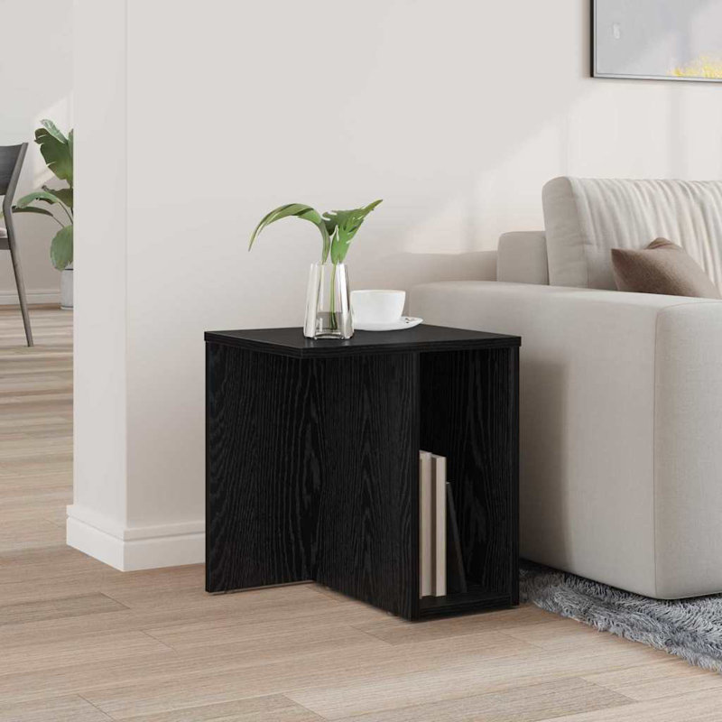 End Table, Black Oak