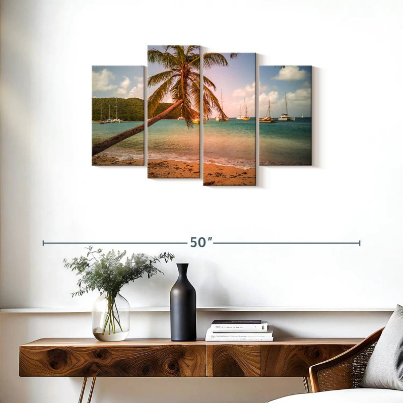 Tobago Cays Beach Palm, H 22 po x l 36 po