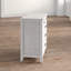 Table de chevet 3 tiroirs Hamar - gris clair