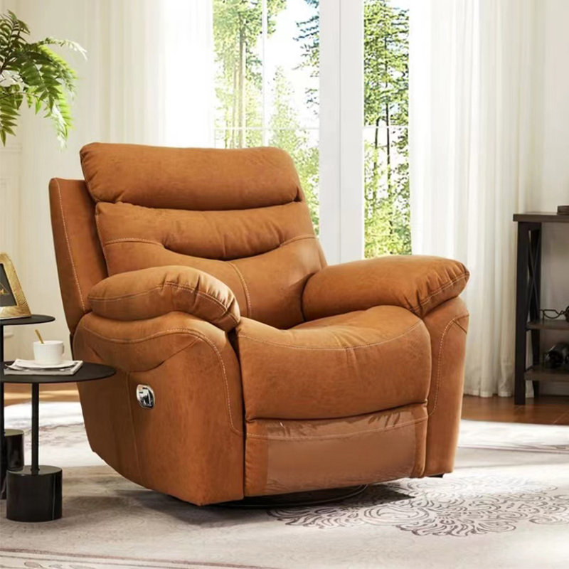 Fauteuil inclinable paresseux de qualité, Similicuir jaune