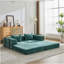 Compression Convertible Floor Sofa Bed With Fixed - Shape Frame, Boneless Modular Sectional Sofa, No Assembly Required, Ideal For Multi - Occasion Use-482018825