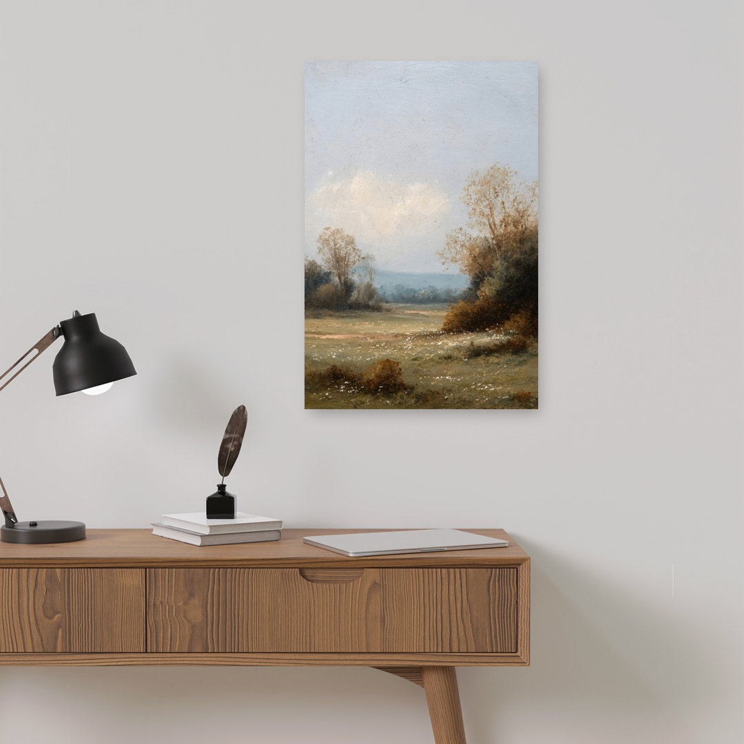 Silent Little Meadow Abstract Contemporary Wall Art Print