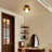Wood Semi-Flush Mount Light  for Bedroom Corridor Hallway-533735485