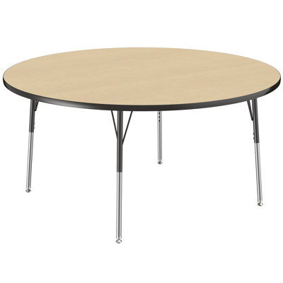 Round T-Mold Adjustable Height Activity Table -  Factory Direct Partners, 10047-MPBK