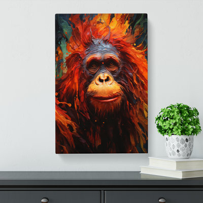 Orangutan Dadaism No.2 - Wrapped Canvas