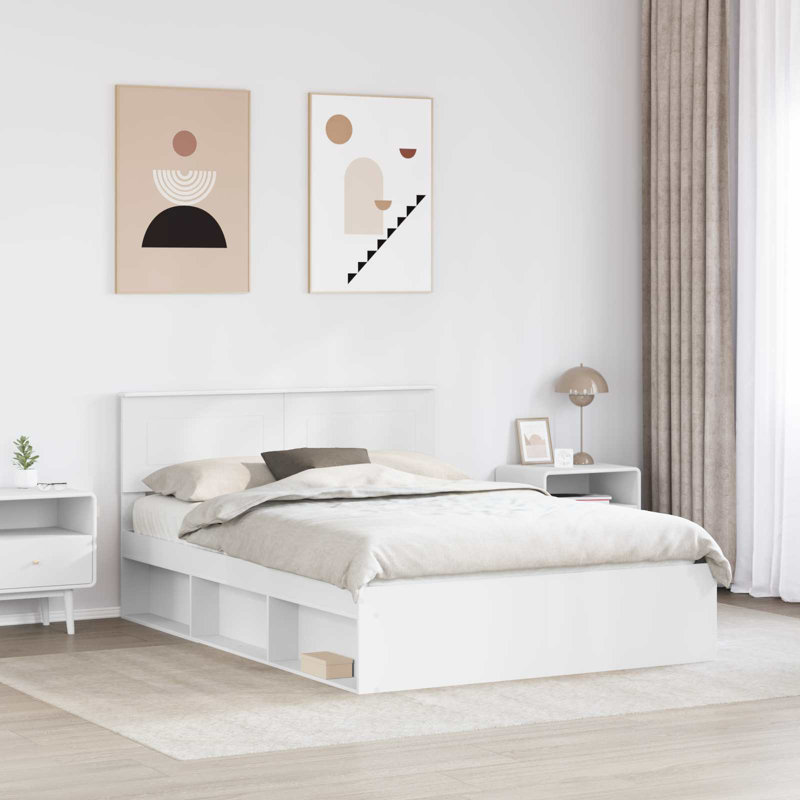 Bed, European Double (140 x 200 cm), White