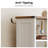 2 Drawers Nightstand with Bookshelves & Charger & LED Open Cubes 51.6 x 17.8''  (1 PC)-122980703-132286797