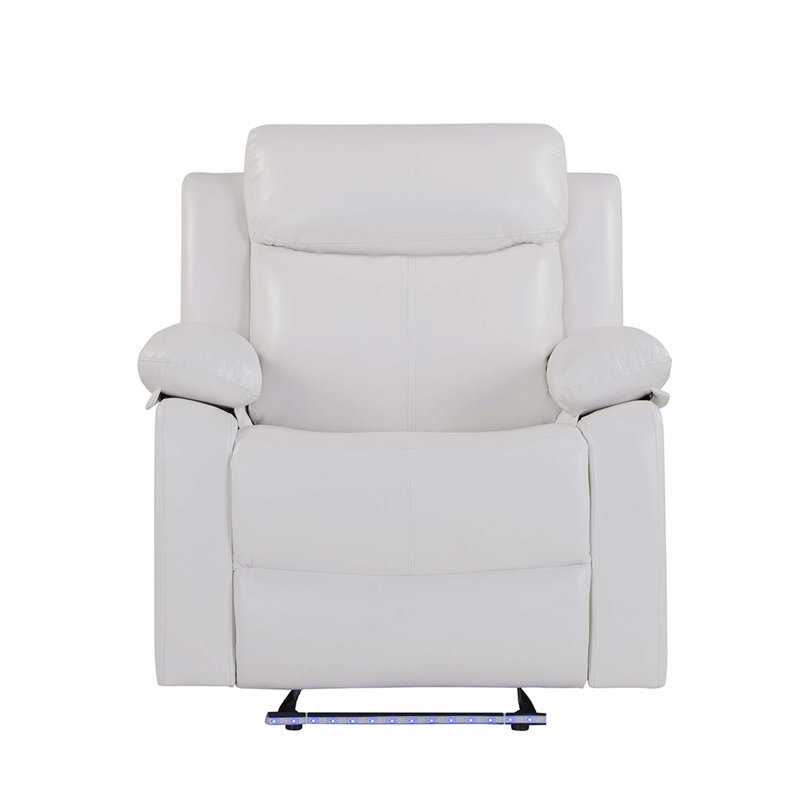 Fauteuil inclinable avec éclairage à DEL Blanche pour un confort et un style modernes, parfait pour la détente et la lecture
