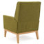 Fauteuil d'appoint Mid-Century moderne, siège rembourré relaxant pour bureau à domicile, P 26,79 po x l 29,03 po H 37,41 po