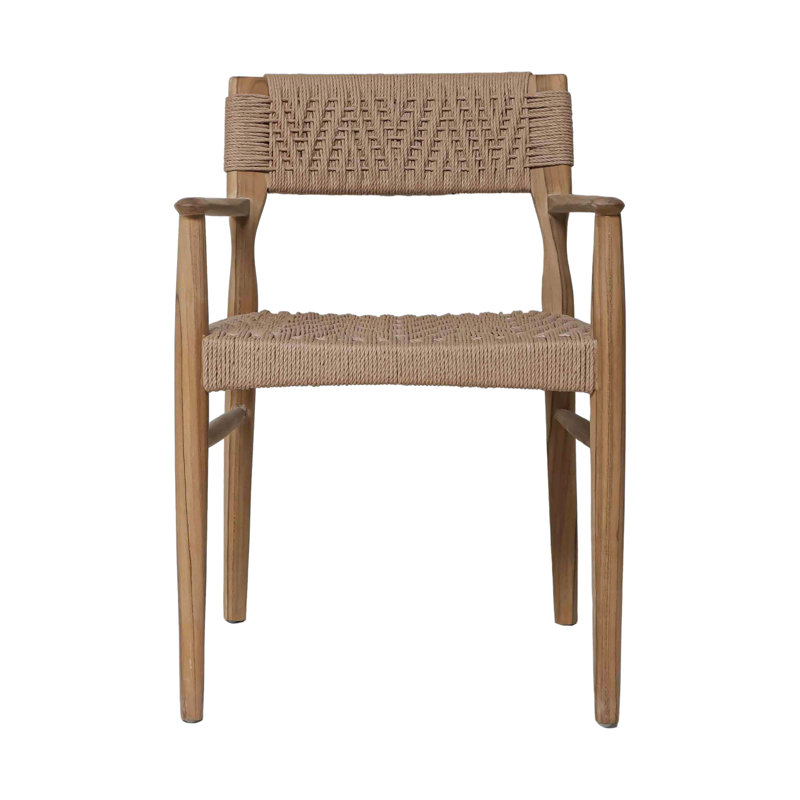 Chaise de patio en bois Rhona, Naturel