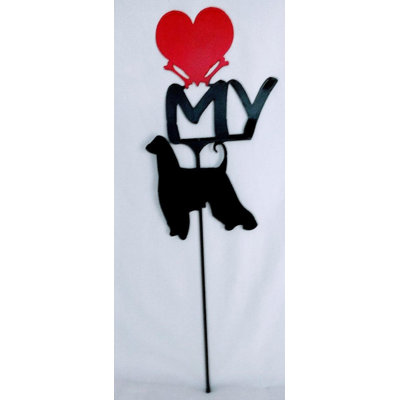 Signe de jardin afghan «Love My Heart»