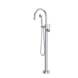 Traditional Single Hole Floor Mount Tub Filler Trim