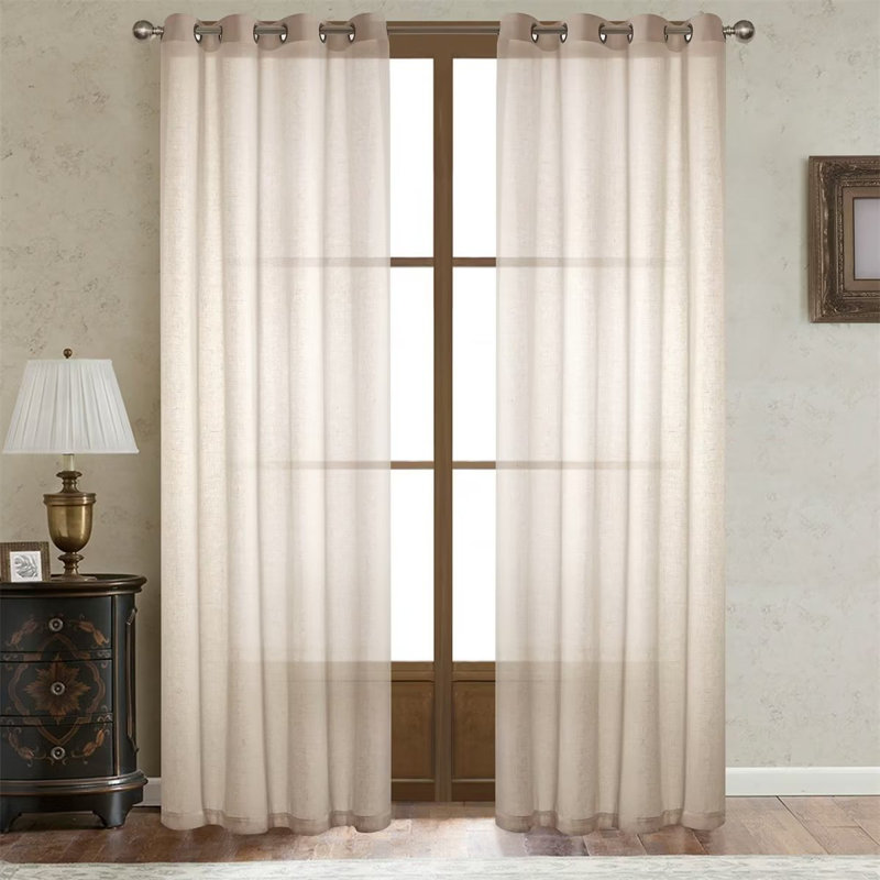 Drage Sheer Curtain Pair, 52" W x 96"L, White