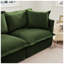 Upholstered 83.4 " Chenille L-Shaped Sofa Bed