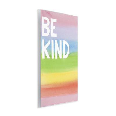 «Be Kind Ombre Rainbow Wall Art» par Jen Bucheli