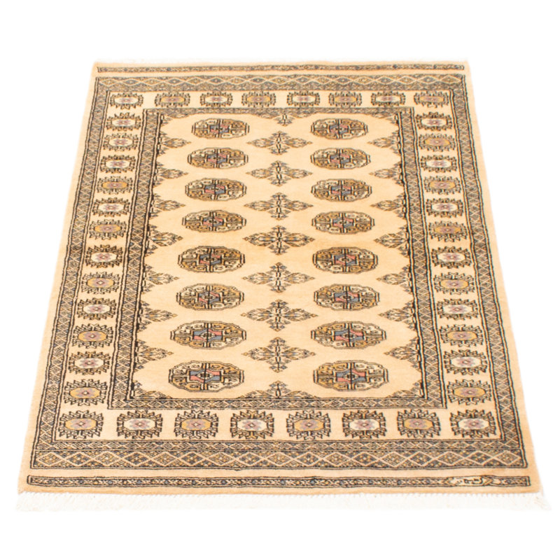 Tapis unique en laine noué à la main Bokhara Peshawar 3 pi 1 po x 5 pi 0 po