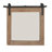 Wood Room Wall Mirror with Black Metal Hanging Rod-242188459