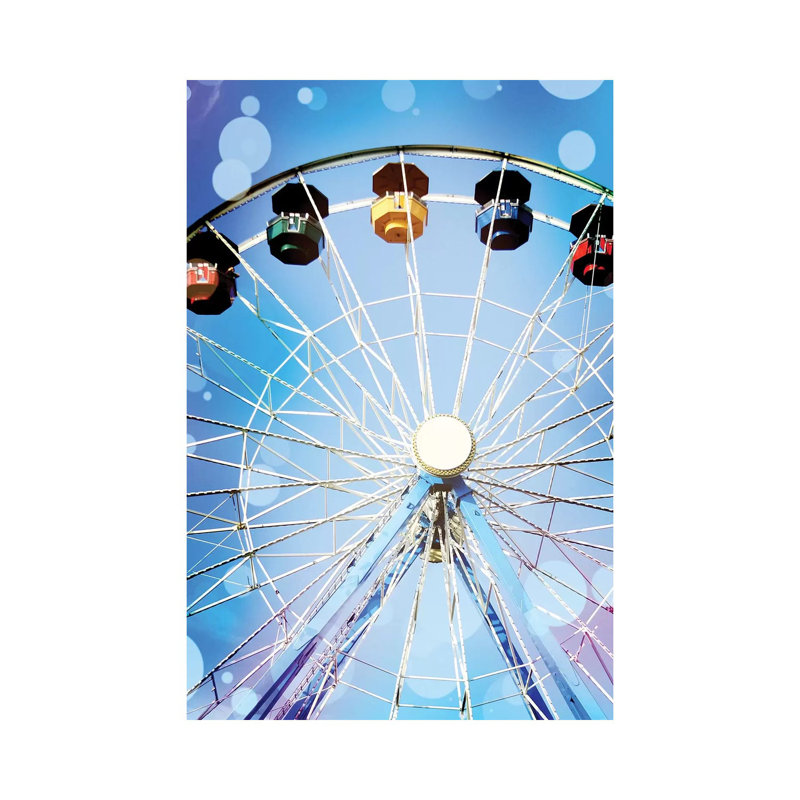 Carnival Blues I 1 Piece Wrapped Canvas Wall Art, 30.48 cm H x 45.72 cm W