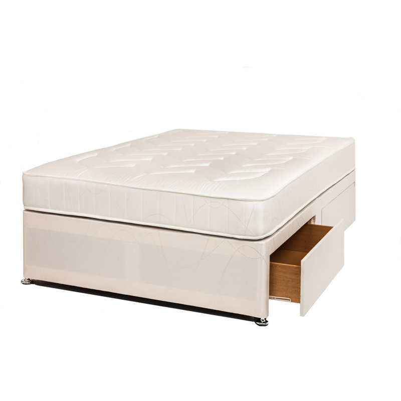 Regal Ortho Orthopaedic Divan Bed Set, 1 Drawer, Small Double
