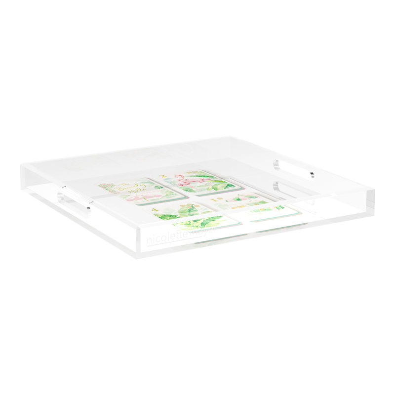 Decorative Tray, 2" H x 18" W x 18" D
