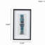Panneau de décoration murale encadré en agate bleue encadrée