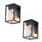 Adilene 1-Light Modern 9.1"H Seeded Glass Outdoor Wall Lantern