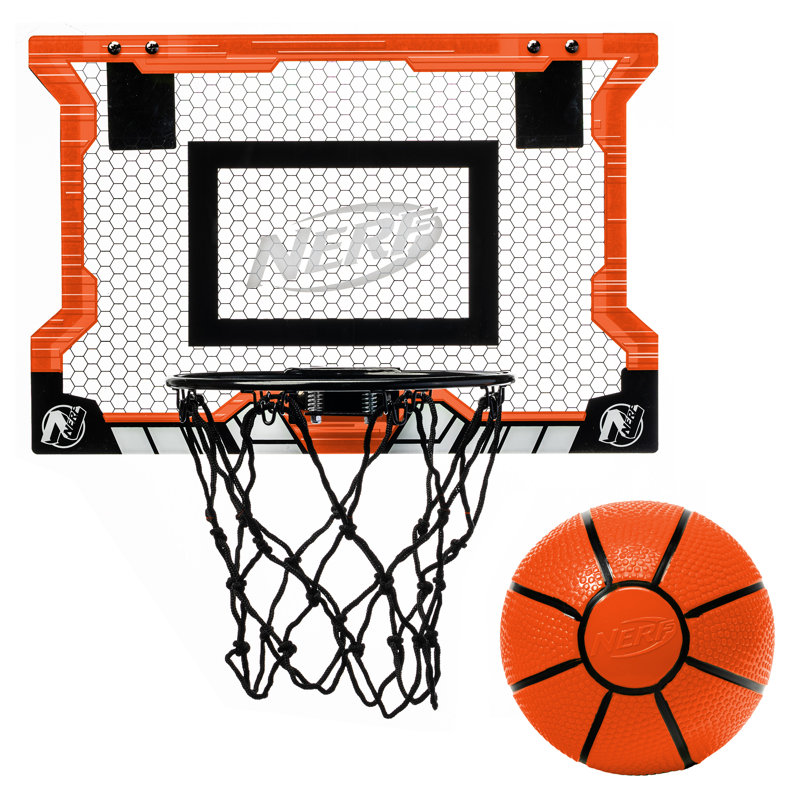Orange Mini Basketball Hoop Set with Steel Rim