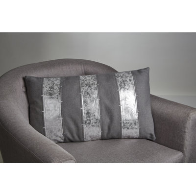 Bergman Striped Rectangular Throw Cushion With Filling