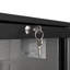 L 24 po. 4,1 pieds cubes Réfrigérateur commercial à porte en verre avec éclairage DEL noir-65246205