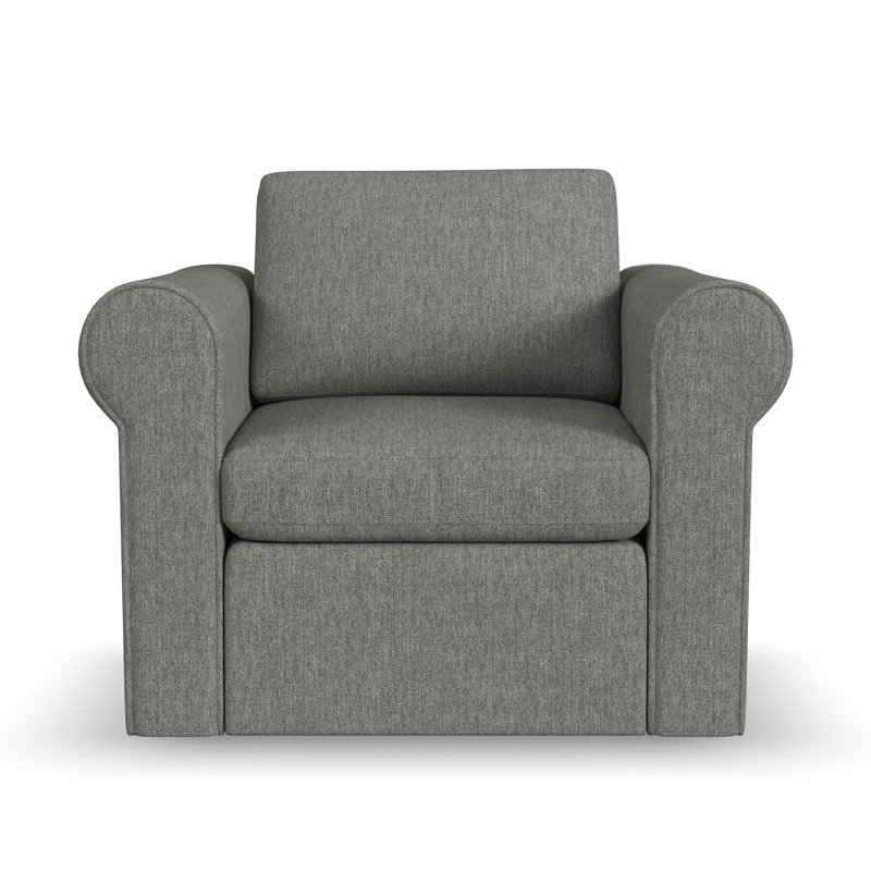 Lockheart Chair Smoke Roll Arm 24, Smoke