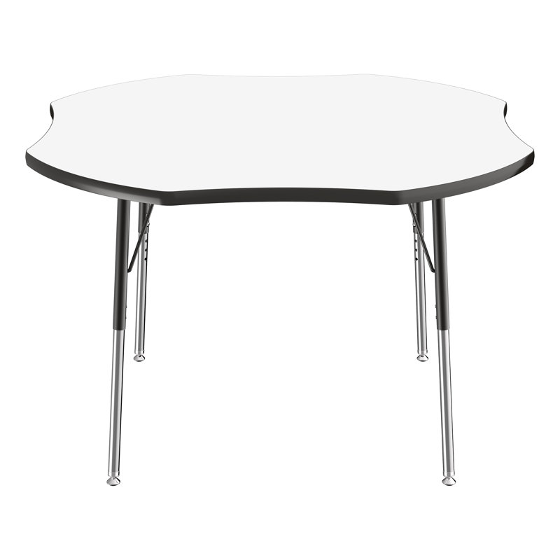 Clover Adjustable Height Dry-Erase Whiteboard Classroom Activity Table