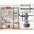Portable Clothes Rack With 4 Tiers Shelves,Frees...