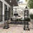 Verduzco Metal Indoor Outdoor Scrollwork Arched Gate Black Garden Arbor with Vines and Latch Lock Closure