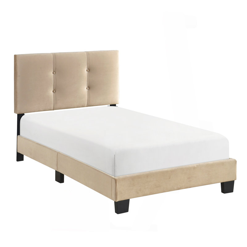 Mobilier de chambre à coucher 1pc, Lit simple, Marron clair