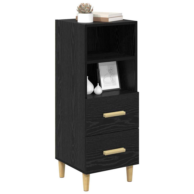 34.5cm Sideboard, Black Oak