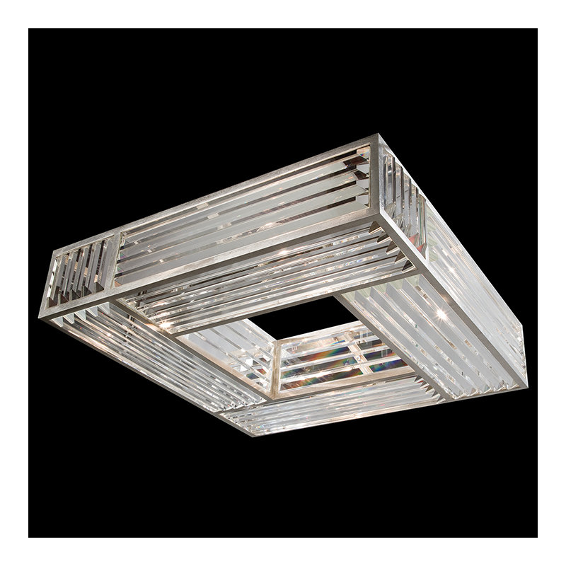 Crystal Enchantment 4 - Light Semi Flush Mount, Silver