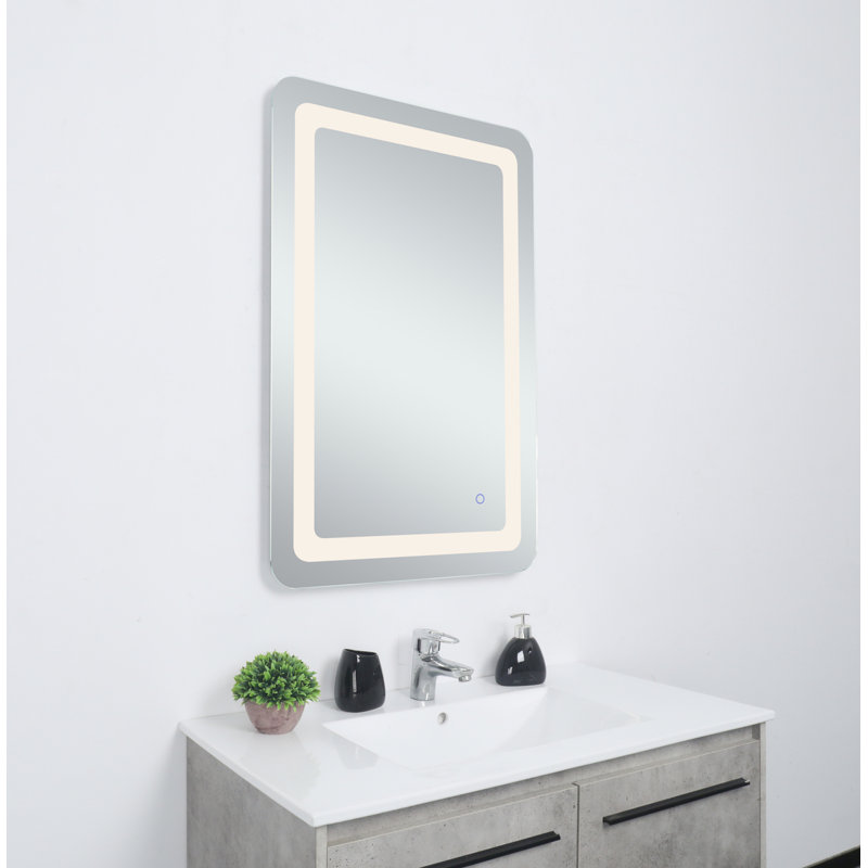 Miroir mural Juliane, Rectangle, 30 po x 18 po