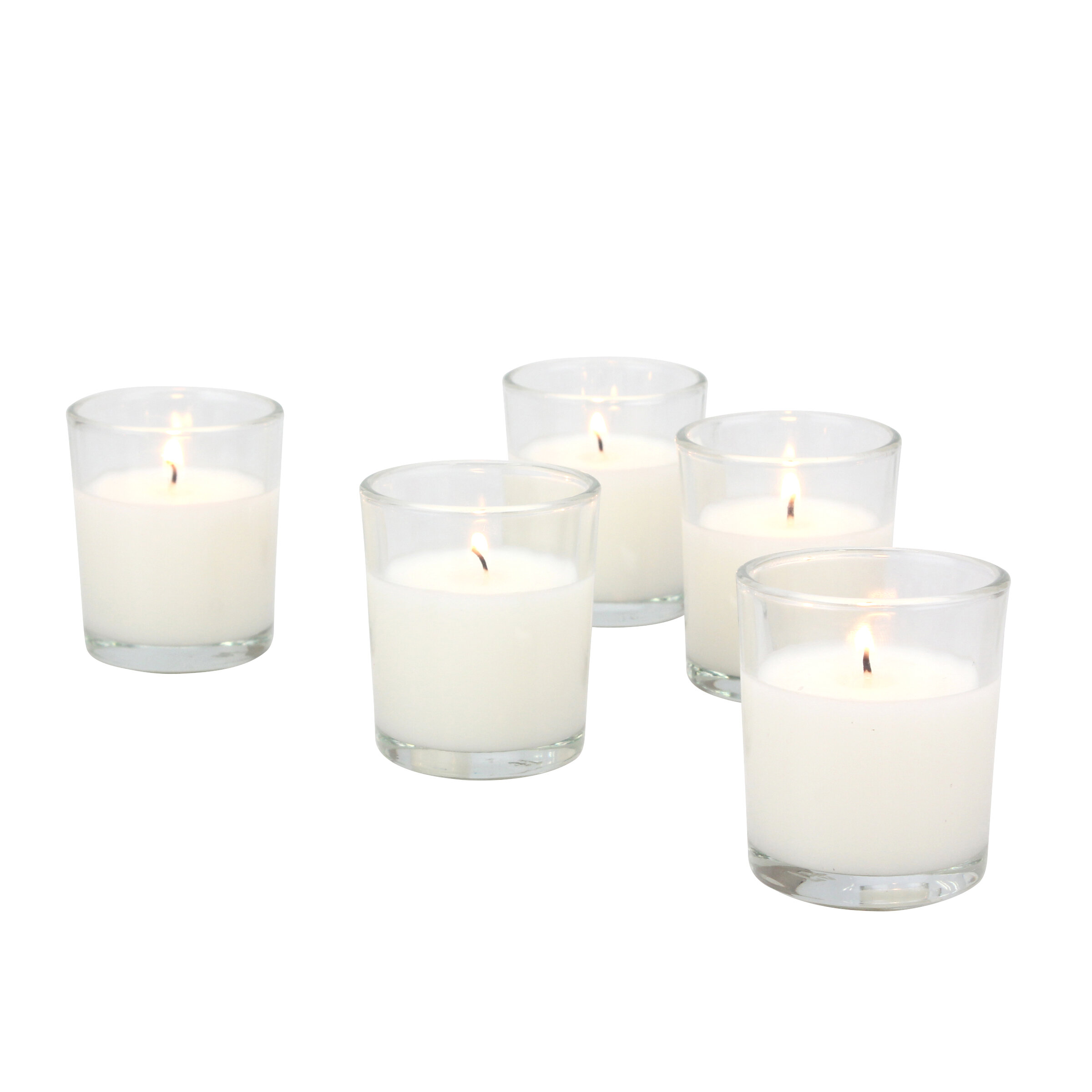 Darby Home Co Unscented Votive Candle with Glass Holder