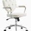 Chaise de bureau, fauteuil de bureau d'ordinateur avec tissu velouté touffeté à boutons, fauteuil de coiffeuse pivotant-982895497