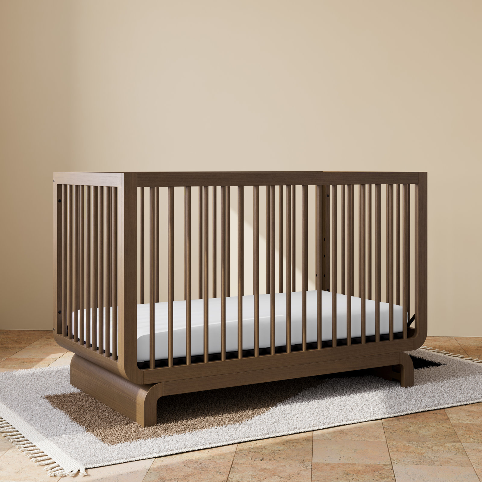 Santorini Pine 5-in-1 Convertible Crib, Hazelnut, Crib