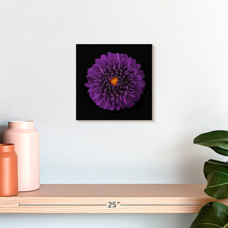 Fleur de dahlia mauve Harnek, H 10 po x l 10 po